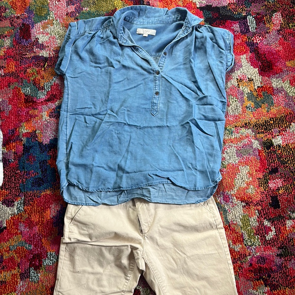 Denim blouse